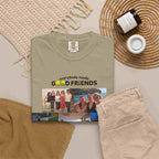 Personalized White T-Shirt for Men - Layout 5 | Good Friends