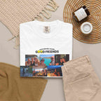 Custom White Photo Tee for Women - Layout 10 | Good Friends