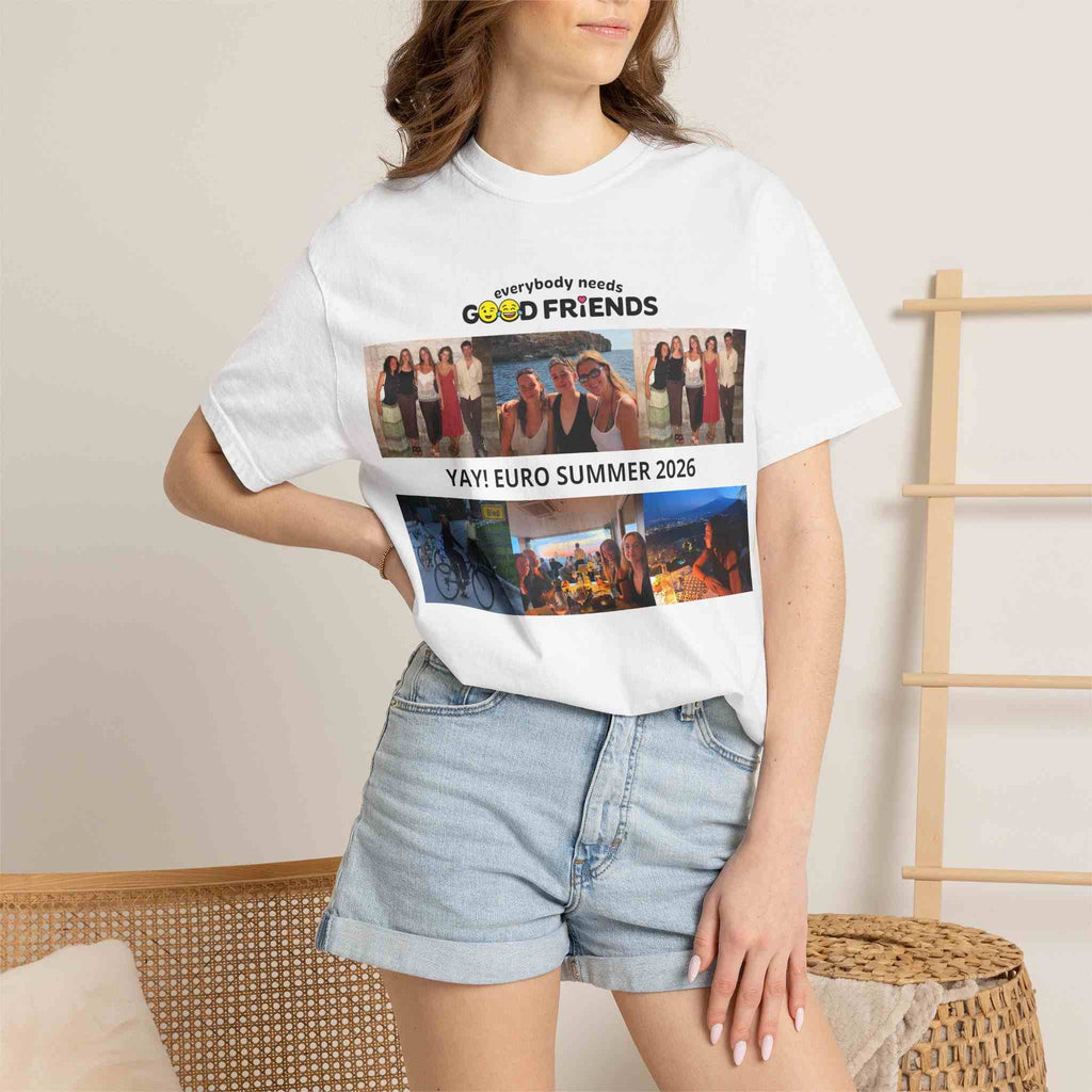 Custom pepper Friends Photo Tee - Layout 2 | Good Friends