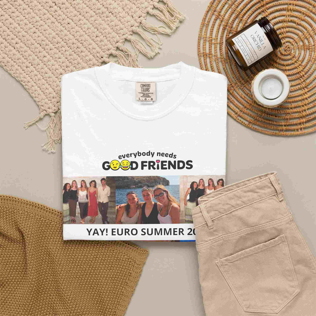 Custom pepper Friends Photo Tee - Layout 2 | Good Friends